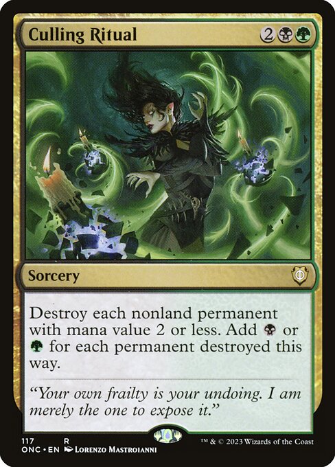 Culling Ritual (117) - Phyrexia: All Will Be One Commander - Game On