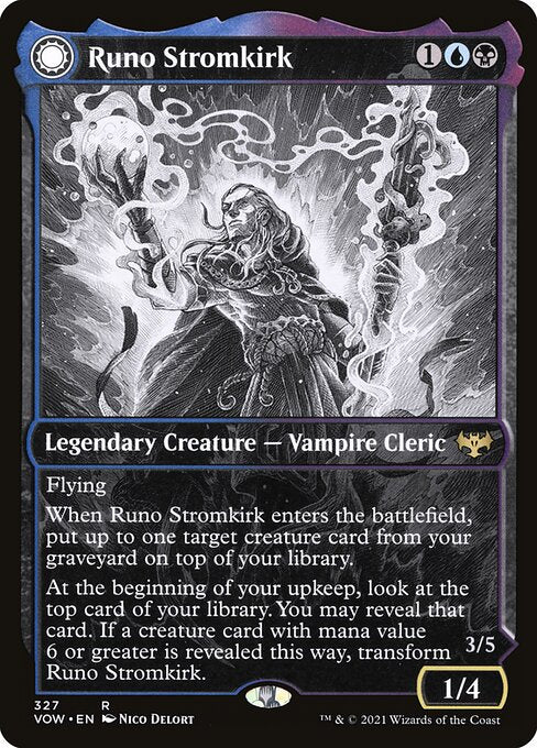 Runo Stromkirk // Krothuss, Lord of the Deep (327) - SHOWCASE - FULL ART - Innistrad: Crimson Vow - Game On