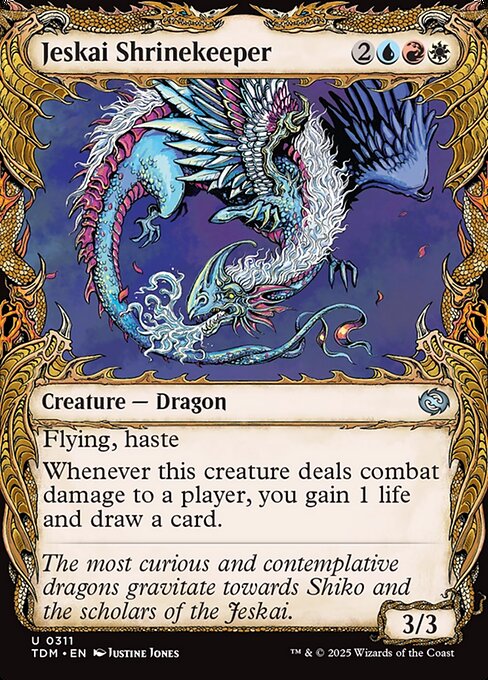 Jeskai Shrinekeeper (311) - SHOWCASE (Foil) - Tarkir: Dragonstorm - Game On