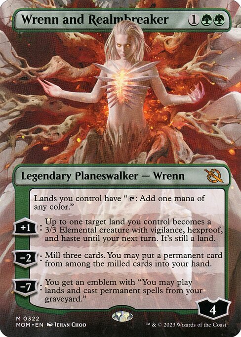 Wrenn and Realmbreaker (322) - BORDERLESS (Foil) - March of the Machine - Game On