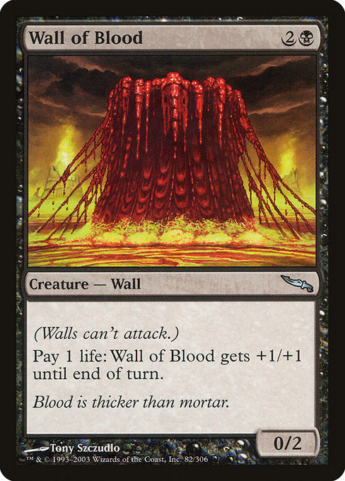 Wall of Blood (82) - Mirrodin - Game On