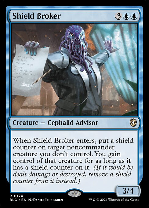 Shield Broker (174) - Bloomburrow Commander - Game On