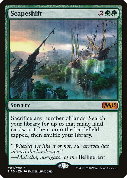 Scapeshift (201) - Core Set 2019 - Game On