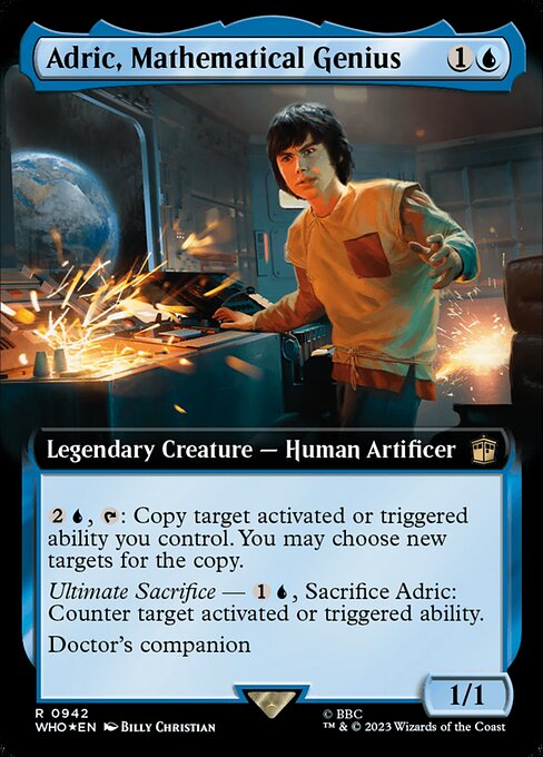 Adric, Mathematical Genius (942) - EXTENDED ART (Foil) - Doctor Who - Game On