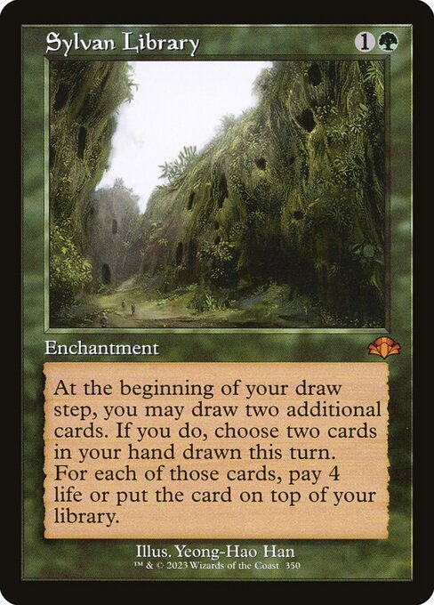 Sylvan Library (350) (Foil) - Dominaria Remastered - Game On