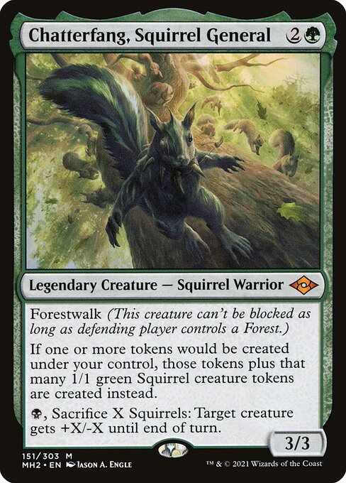 Chatterfang, Squirrel General (151) (Foil) - Modern Horizons 2 - Game On