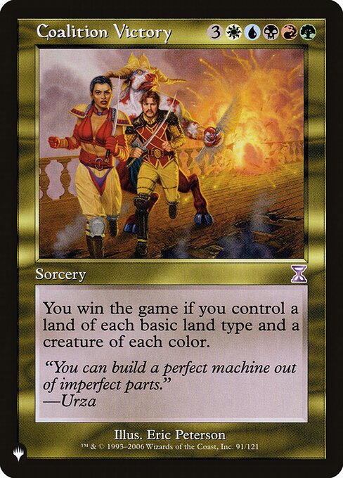 Coalition Victory (TSB-91) - The List - Game On