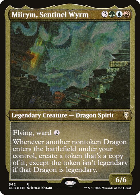 Miirym, Sentinel Wyrm (542) (Etched) - Commander Legends: Battle for Baldur's Gate - Game On