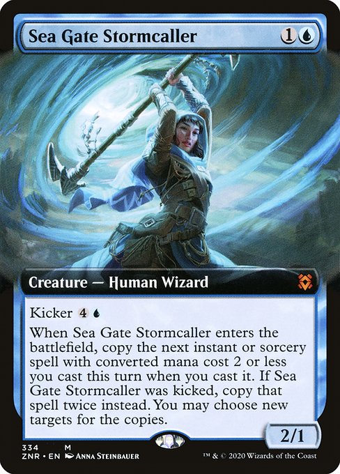 Sea Gate Stormcaller (334) - EXTENDED ART (Foil) - Zendikar Rising - Game On