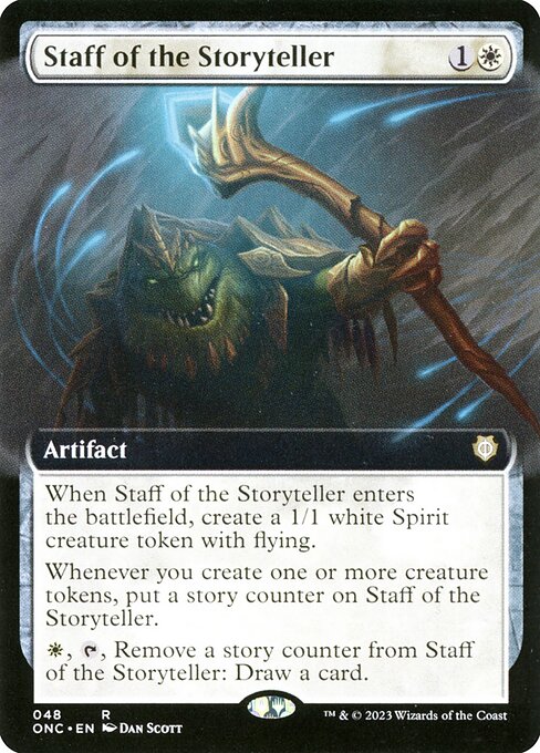 Staff of the Storyteller (48) - EXTENDED ART - Phyrexia: All Will Be One Commander - Game On