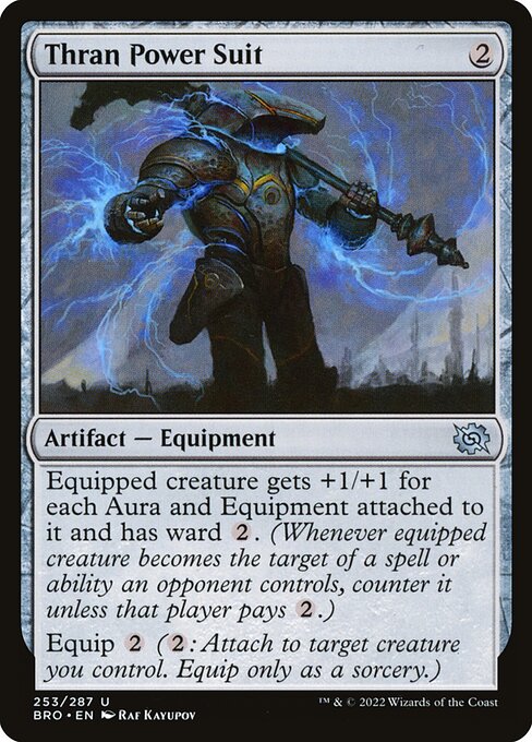 Thran Power Suit (253) (Foil) - The Brothers' War - Game On