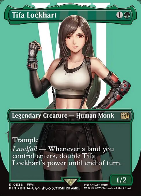 Tifa Lockhart (536) - BORDERLESS - FULL ART (Foil) - Final Fantasy - Game On
