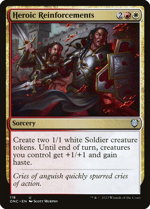 Heroic Reinforcements (118) - Phyrexia: All Will Be One Commander - Game On