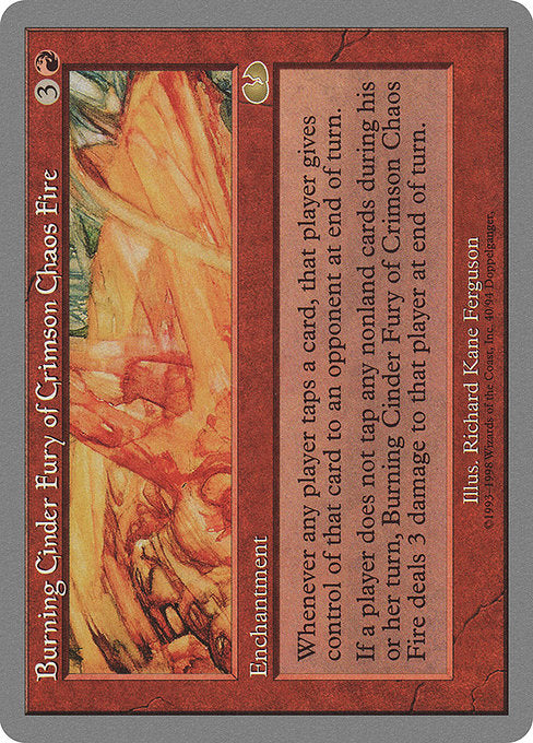 Burning Cinder Fury of Crimson Chaos Fire (40) - Unglued - Game On