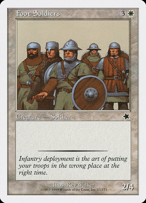 Foot Soldiers (17) - Starter 1999 - Game On