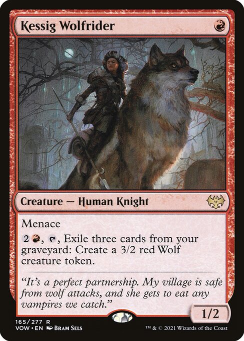 Kessig Wolfrider (165) (Foil) - Innistrad: Crimson Vow - Game On