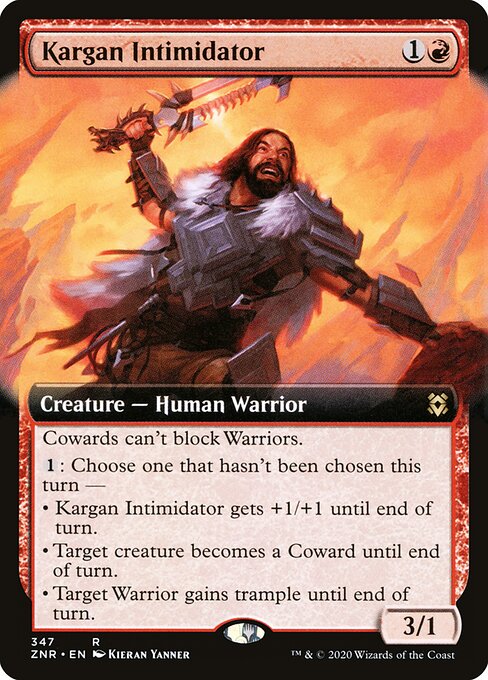Kargan Intimidator (347) - EXTENDED ART - Zendikar Rising - Game On