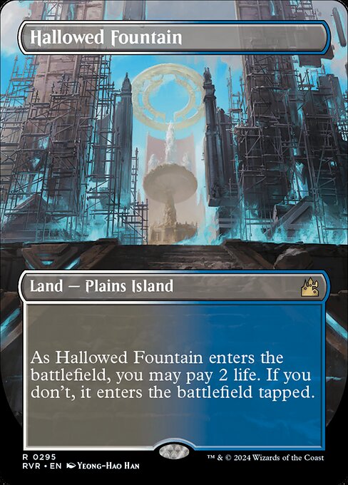 Hallowed Fountain (295) - BORDERLESS - FULL ART - Ravnica Remastered - Game On
