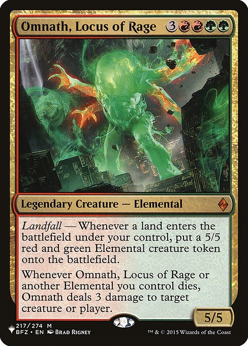 Omnath, Locus of Rage (BFZ-217) - The List - Game On
