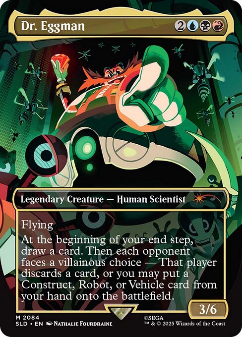 Dr. Eggman (2084) - BORDERLESS - FULL ART - Secret Lair Drop - Game On