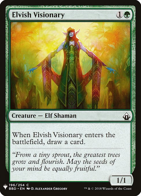 Elvish Visionary (BBD-196) - The List - Game On