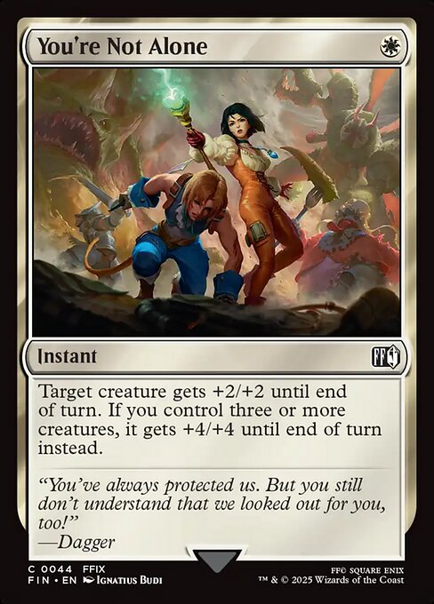 You're Not Alone (44) (Foil) - Final Fantasy - Game On