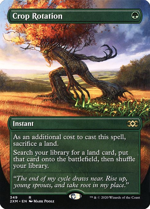 Crop Rotation (349) - BORDERLESS - FULL ART - Double Masters - Game On