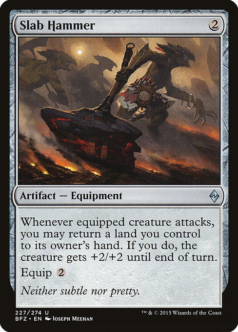 Slab Hammer (227) (Foil) - Battle for Zendikar - Game On
