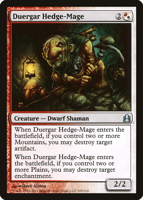 Duergar Hedge-Mage (195) - Commander 2011 - Game On
