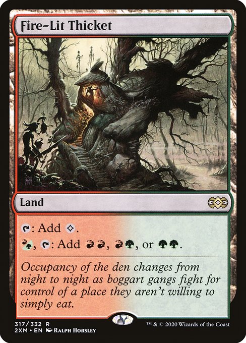 Fire-Lit Thicket (317) - Double Masters - Game On
