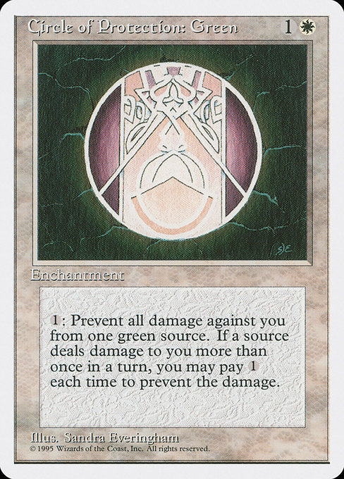 Circle of Protection: Green (16) - Fourth Edition - Game On