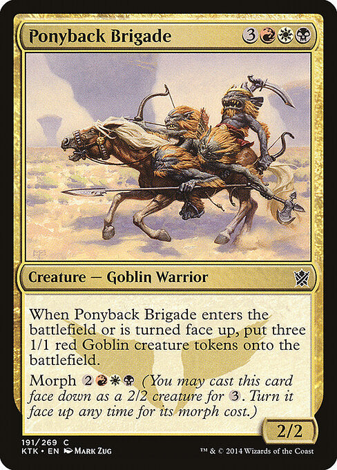 Ponyback Brigade (191) (Foil) - Khans of Tarkir - Game On