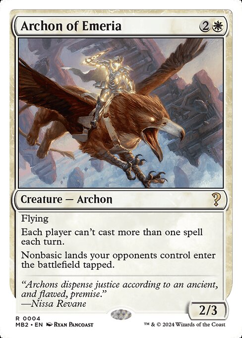 Archon of Emeria (4) - Mystery Booster 2 - Game On