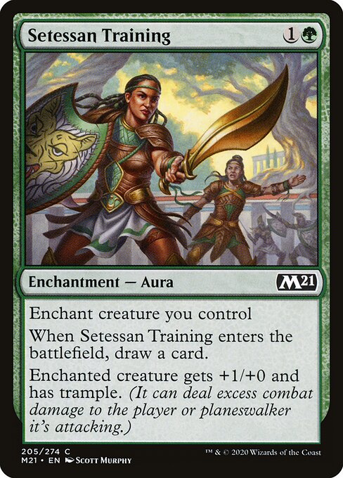 Setessan Training (205) (Foil) - Core Set 2021 - Game On