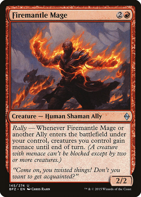 Firemantle Mage (145) (Foil) - Battle for Zendikar - Game On