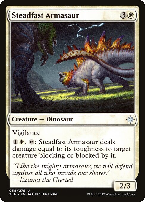 Steadfast Armasaur (39) - Ixalan - Game On