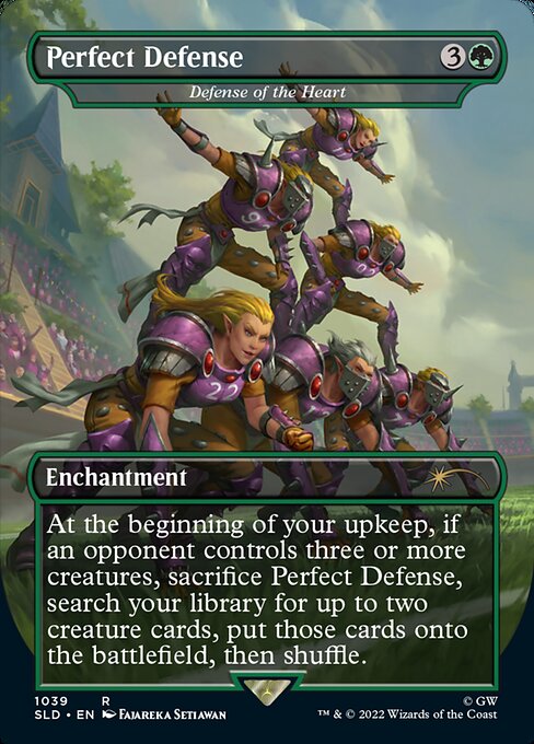 Defense of the Heart (1039) - BORDERLESS - FULL ART (Foil) - Secret Lair Drop - Game On