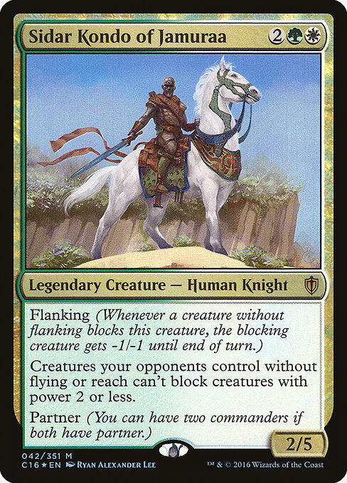 Sidar Kondo of Jamuraa (42) (Foil) - Commander 2016 - Game On