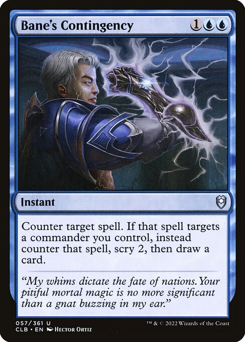 Bane's Contingency (57) (Foil) - Commander Legends: Battle for Baldur's Gate - Game On