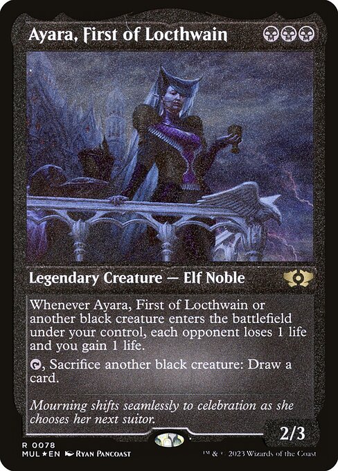Ayara, First of Locthwain (78) (Etched) - Multiverse Legends - Game On