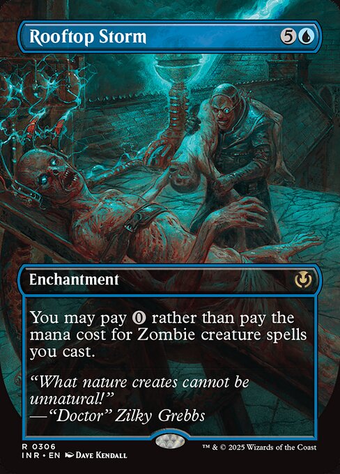 Rooftop Storm (306) - BORDERLESS - FULL ART (Foil) - Innistrad Remastered - Game On