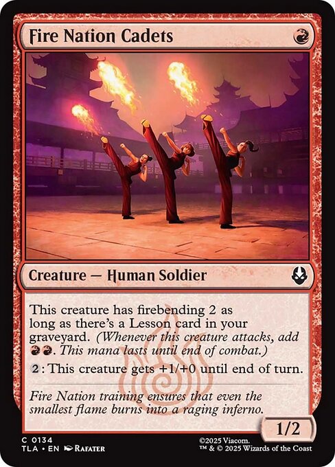 Fire Nation Cadets (134) (Foil) - Avatar: The Last Airbender - Game On