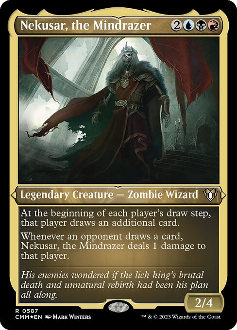 Nekusar, the Mindrazer (587) (Etched) - Commander Masters - Game On