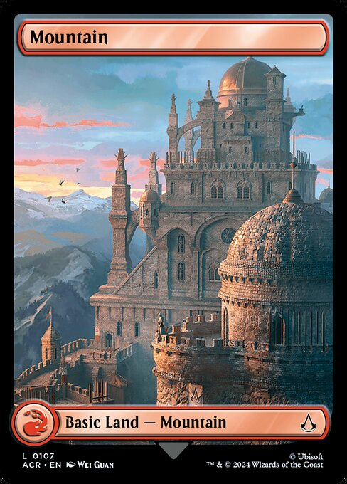 Mountain (107) - FULL ART (Foil) - Assassin's Creed - Game On