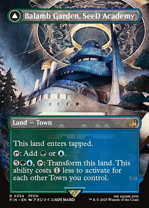 Balamb Garden, SeeD Academy // Balamb Garden, Airborne (354) - BORDERLESS - FULL ART - Final Fantasy - Game On