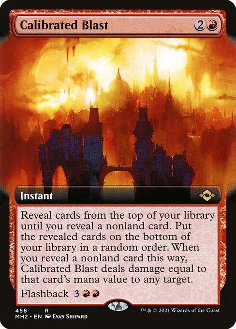 Calibrated Blast (456) - EXTENDED ART (Foil) - Modern Horizons 2 - Game On