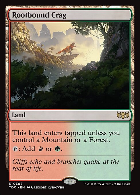 Rootbound Crag (388) - Tarkir: Dragonstorm Commander - Game On