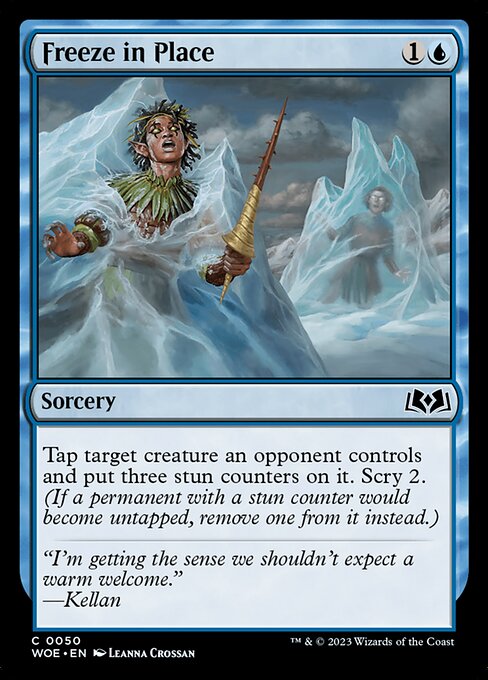 Freeze in Place (50) (Foil) - Wilds of Eldraine - Game On