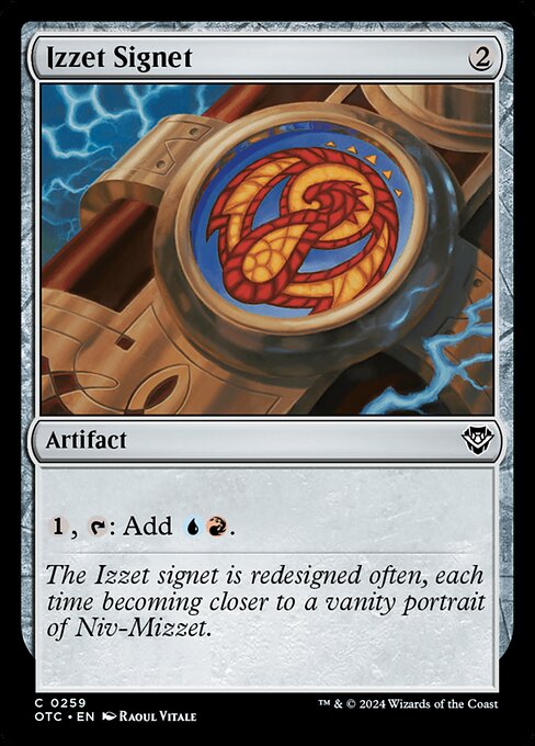 Izzet Signet (259) - Outlaws of Thunder Junction Commander - Game On