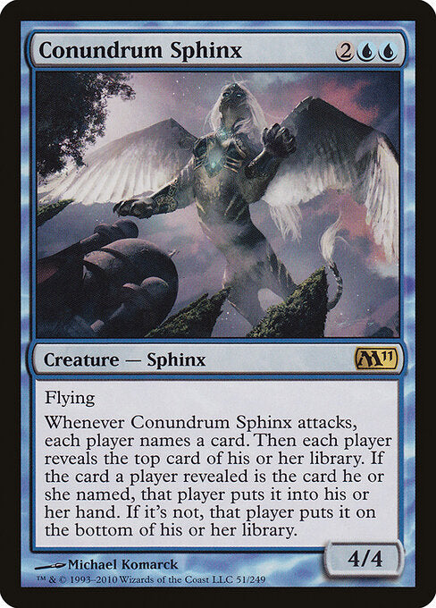 Conundrum Sphinx (51) (Foil) - Magic 2011 - Game On